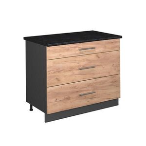 Vicco SPODNÍ SKŘÍŇKA KUCHYŇSKÉ LINKY Fame-Line, Zlatý mocný dub/Antracit, 100 cm, PD Antracit obraz
