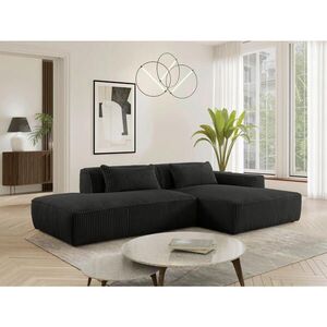 MID.YOU ROHOVÁ SEDAČKA, plast, textil, kompozitní dřevo, černá obraz