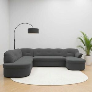MID.YOU SEDACÍ SOUPRAVA, textil, tmavě šedá obraz