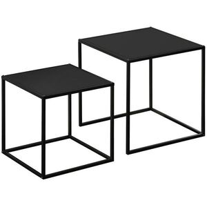 Modfu SADA konferenčních stolků z oceli 40x40x40/35x35x35 cm černá, 2dílná, variabilní uspořádání obraz