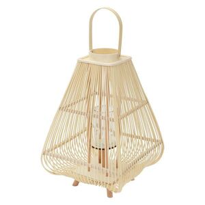 BAMBUSOVÁ LAMPION H: 73, 5 cm barva dřeva styl Boho obraz