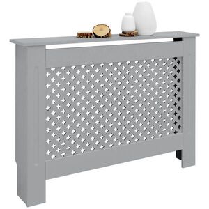 ML-DESIGN KRYT RADIÁTORU s voštinovým vzorem 112 x 19 x 82 cm šedý obraz