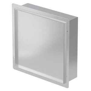 LuxeBath SPRCHOVÝ KOUT z leštěné nerezové oceli s obkladovými dveřmi, stříbrný, 25, 5/25, 5 cm obraz