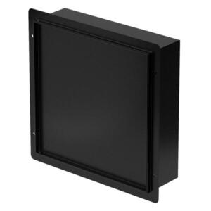 LuxeBath SPRCHOVÁ NIKA z nerezové oceli s obkladovými dvířky, černá, 25, 5/25, 5 cm obraz