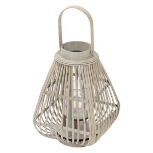 ECD-Germany BAMBUSOVÁ LAMPION V: 42, 5 cm, dřevěná barva, styl boho obraz