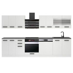 B BELINI GROUP KUCHYŇSKÁ LINKA Lucy 300 cm, S pracovními deskami, Bílá matná obraz