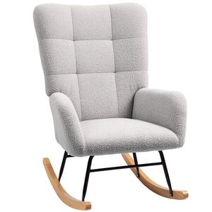 Redom HOUPACÍ křeslo 94/70/100 cm s područkami a měkkým sametovým potahem, světle šedá obraz