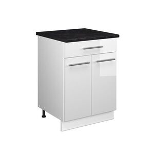 Vicco SPODNÍ SKŘÍŇKA PRO DŘEZ/VARNOU DESKU Fame-Line, Bílá vysoký lesk/Bílá, 60 cm se zásuvkou, PD Antracit obraz
