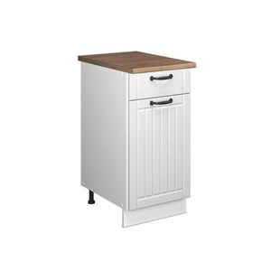 Vicco SPODNÍ SKŘÍŇKA PRO DŘEZ/VARNOU DESKU Fame-Line, Bílý venkovský dům/Bílá, 40 cm, PD Dub obraz