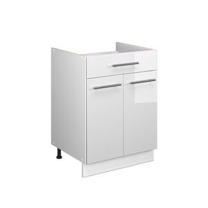 Vicco SPODNÍ SKŘÍŇKA PRO DŘEZ/VARNOU DESKU Fame-Line, Bílá vysoký lesk/Bílá, 60 cm se zásuvkou, bez pracovní desky obraz