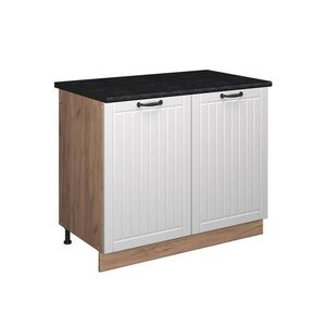 Vicco SKŘÍŇKA POD DŘEZ Fame-Line, Bílý venkovský dům/Zlatý mocný dub, 100 cm, PD Antracit obraz