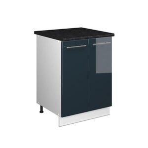 Vicco SKŘÍŇKA POD DŘEZ Fame-Line, Tmavě modrá s vysokým leskem/Bílá, 60 cm obraz