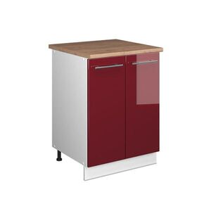 Vicco SKŘÍŇKA POD DŘEZ Fame-Line, Bordó červená vysoký lesk/Bílá, 60 cm obraz