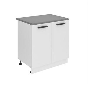 B BELINI GROUP KUCHYŇSKÁ SPODNÍ SKŘÍŇKA 80 cm SD, s pracovní deskou, s 2 dvířky, Bílá matná obraz