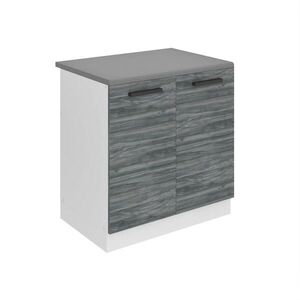 B BELINI GROUP DŘEZOVÁ SKŘÍŇKA 80 cm SDZ, s pracovní deskou, se 2 dveřmi, Glamour dřevo obraz