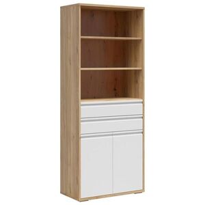 Carryhome SKŘÍŇ NA ŠANONY, barvy dubu, bílá, 80/198/41 cm obraz