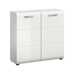 Livetastic KOMODA, bílá, vysoce lesklá bílá, 80/81/34 cm obraz