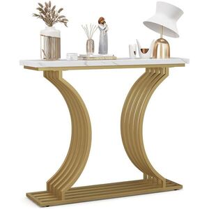 COSTWAY VSTUPNÍ STOLEK 80 cm, bílý obraz