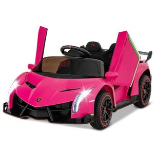 COSTWAY ELEKTRICKÉ AUTO Lamborghini pro děti růžové obraz