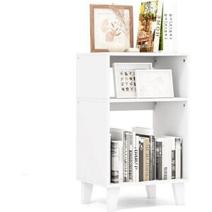 COSTWAY POMŮCŮVÝ STOLEK 65 cm bílý obraz