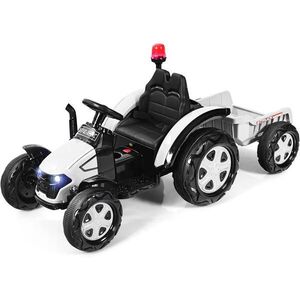 COSTWAY TRAKTOR 12V bílý obraz