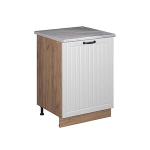 Vicco SKŘÍŇKA POD DŘEZ Fame-Line, Bílý venkovský dům/Zlatý mocný dub, 60 cm obraz