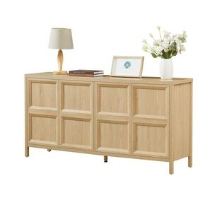 OKWISH BOČNÍ skříň 160/40/80 cm dub z MDF s tip-on otevíráním a tichým dovíráním obraz