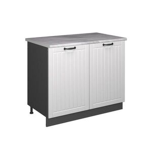 Vicco SKŘÍŇKA POD DŘEZ Fame-Line, Bílý venkovský dům/Antracit, 100 cm, PD Mramor obraz