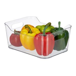 Relaxdays ORGANIZÉR Transparentní do lednice PET bez BPA s úchyty obraz