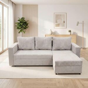 P & B ROHOVÁ SEDAČKA, textil, béžová obraz