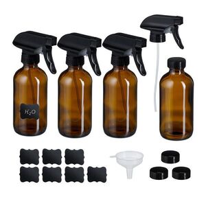 Relaxdays ROZPRAŠOVAČ Hnědý 4-dílná sada 500 ml obraz