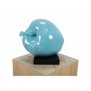 KUNSTLOFT DEKORATIVNÍ SOCHA MODRÁ/ČERNÁ, 32/31 CM obraz