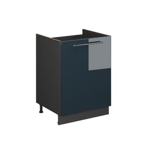 Vicco SKŘÍŇKA POD DŘEZ Fame-Line, Tmavě modrá s vysokým leskem/Antracit, 60 cm obraz