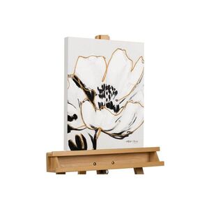 KUNSTLOFT RUČNĚ MALOVANÝ AKRYLOVÝ OBRAZ BÍLÝ, 40/50 CM obraz