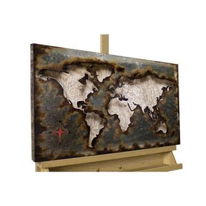 KUNSTLOFT KOVOVÝ OBRAZ ZŮSTANEME SPOJENI, 60/40 CM obraz