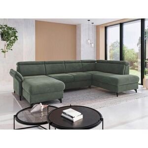 Sit & More SEDACÍ SOUPRAVA, textil, tmavě zelená obraz