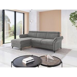 Sit & More ROHOVÁ SEDAČKA, textil, šedá obraz