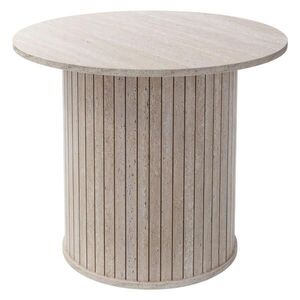 ML-DESIGN KONFERENČNÍ STOLEK kulatý Ø60 x 50 cm v kamenném vzhledu, béžový obraz