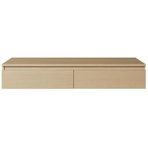 Selsey ZÁVĚSNÝ psací / toaletní stolek Bemmi, dekor dub Lindberg, 120 cm obraz
