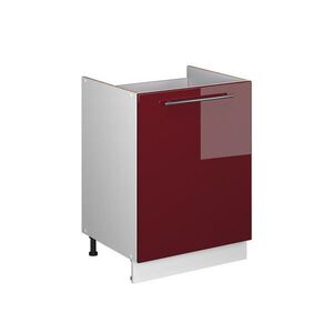 Vicco SKŘÍŇKA POD DŘEZ Fame-Line, Bordó červená vysoký lesk/Bílá, 60 cm obraz