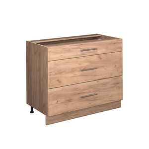 Vicco SPODNÍ SKŘÍŇKA KUCHYŇSKÉ LINKY Fame-Line, Zlatý mocný dub/Zlatý mocný dub, 100 cm, PD Dub obraz