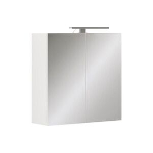 Vicco KOUPELNOVÁ SKŘÍŇKA SE ZRCADLEM Lavio Bílá 60 x 60 cm s osvětlením LED obraz
