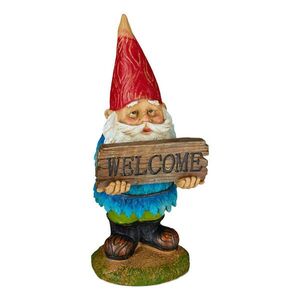 Relaxdays TRPASLÍK Vícebarevný umělý kámen cedule Welcome obraz