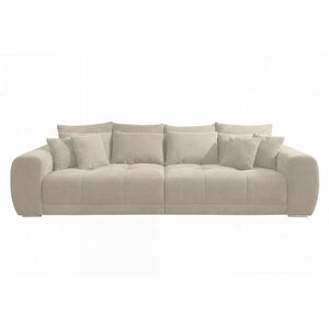 luma-home BIG-SOFA s pružinovým jádrem, Š306/H134/V86 cm, ležecká plocha 120×240 cm, manšestr béžovo-šedý / 15173 obraz