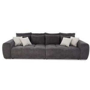 luma-home BIG-SOFA s pružinovým jádrem, Š306/H134/V86 cm, ležecká plocha 120×240 cm, kord tmavě šedý / 15171 obraz