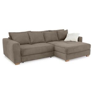 luma-home ROHOVÁ POHOVKA – postel s pružinovým jádrem a úložným prostorem, 288 × 186 × 86 cm (Š×H×V), kordová látka hnědá taupe / 15155 obraz
