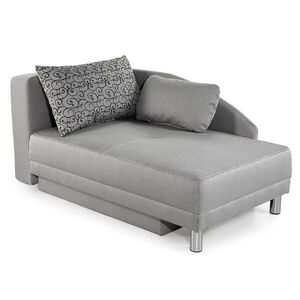 luma-home ROZKLÁDACÍ POHOVKA s úložným prostorem, pružinovým jádrem, Š149/H90/V80 cm, ležecká plocha 200×84 cm, tkanina světle šedá / 15122 obraz