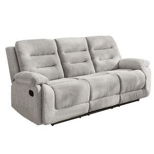 luma-home 3-MÍSTNÁ RELAXAČNÍ POHOVKA s pružinovým jádrem, Š220/H98/V103 cm, šedá ženilka / 15503 obraz