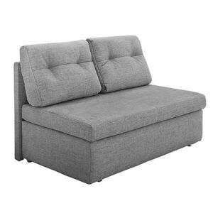 luma-home ROZKLÁDACÍ POHOVKA s úložným prostorem, Š136/H85/V86 cm, ležecká plocha 130×193 cm, mikrovlákno světle šedá / 15120 obraz