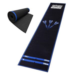 Relaxdays DARTOVÁ PODLOŽKA Vícebarevná Polyester guma s odhodovou čárou protiskluzová 60x260 cm obraz